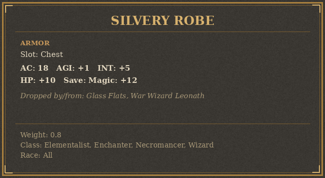 Silvery Robe