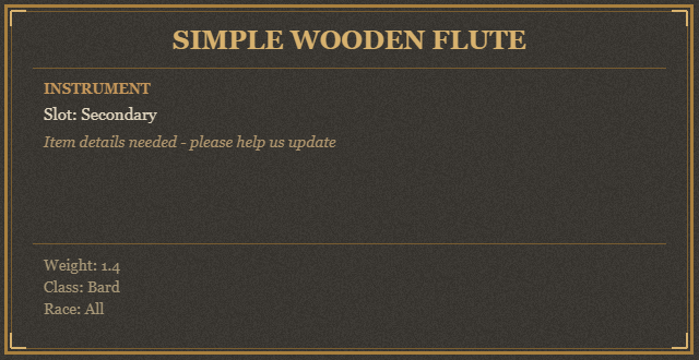 Simple Wooden Flute
