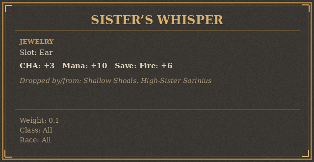 Sister’s Whisper