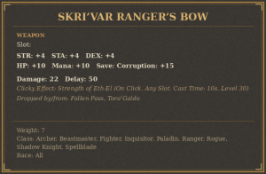 Skri’Var Ranger’s Bow