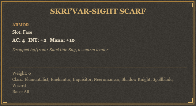 Skri’Var-Sight Scarf