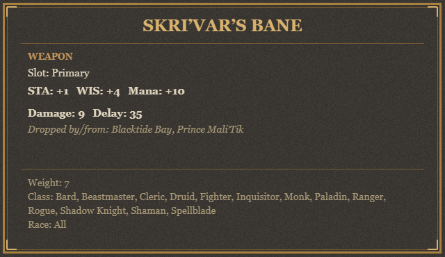 Skri’Var’s Bane