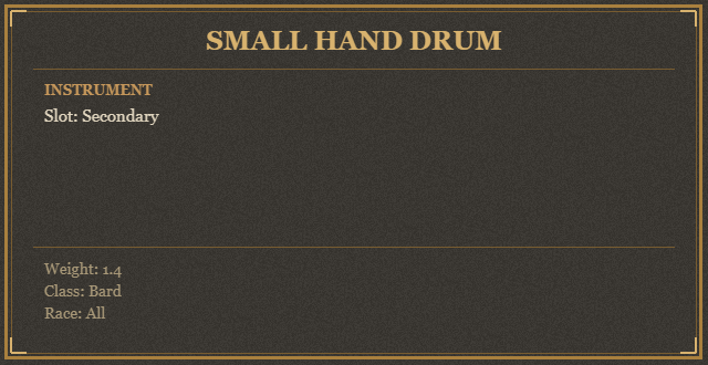 Small Hand Drum