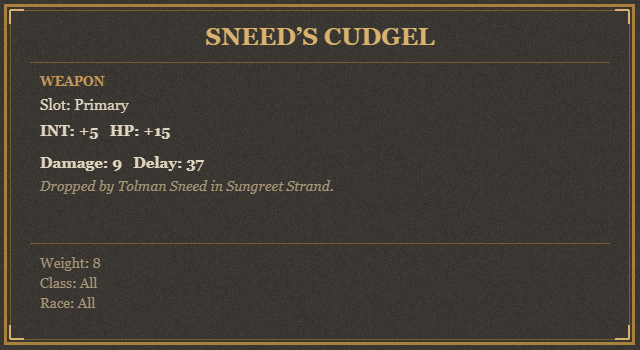 Sneed’s Cudgel