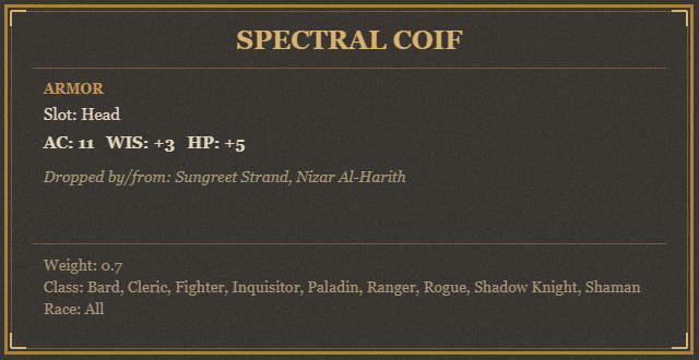Spectral Coif