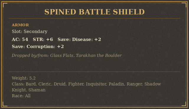 Spined Battle Shield