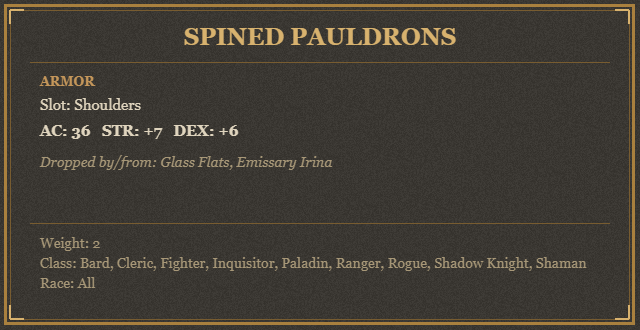 Spined Pauldrons