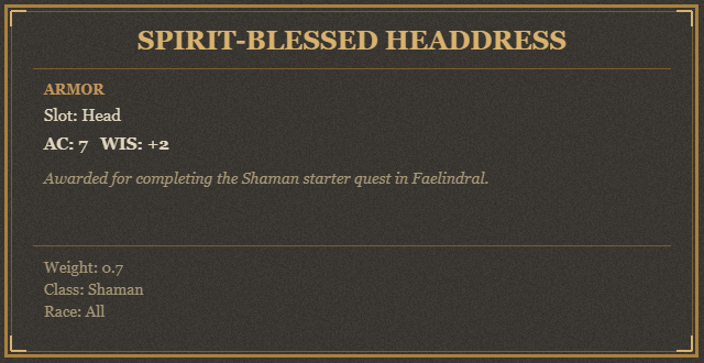 Spirit-Blessed Headdress