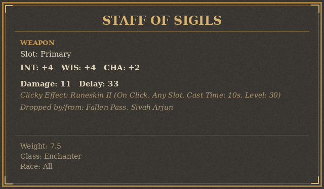 Staff of Sigils