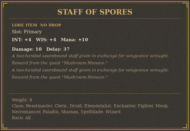 Staff of Spores