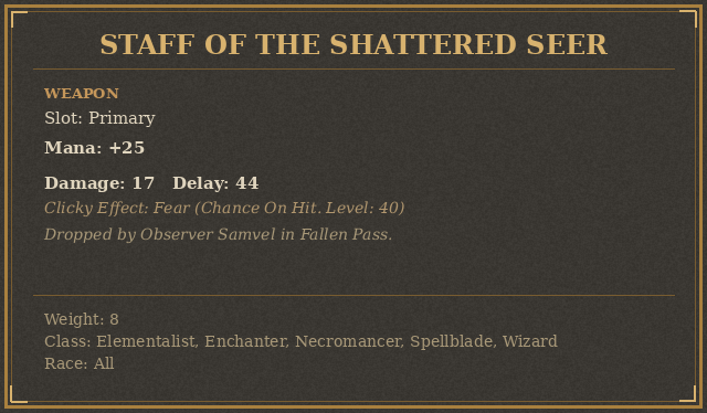 Staff of the Shattered Seer