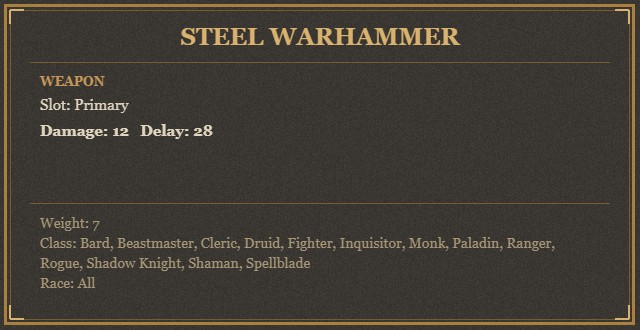 Steel Warhammer
