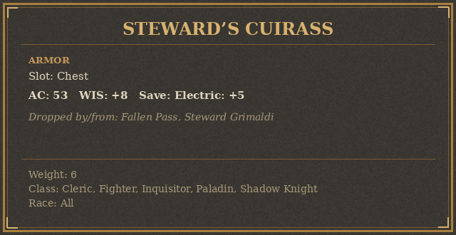 Steward’s Cuirass