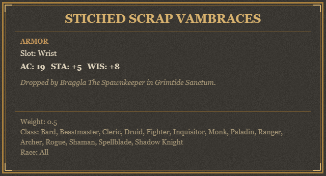 Stiched Scrap Vambraces
