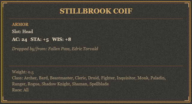 Stillbrook Coif