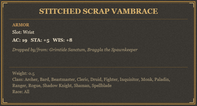 Stitched Scrap Vambrace