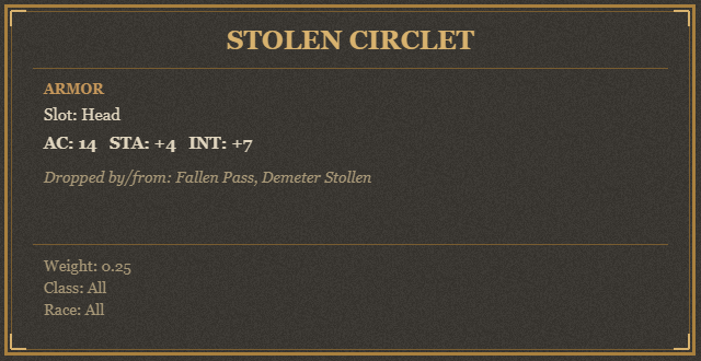 Stolen Circlet