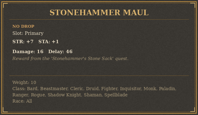 Stonehammer Maul