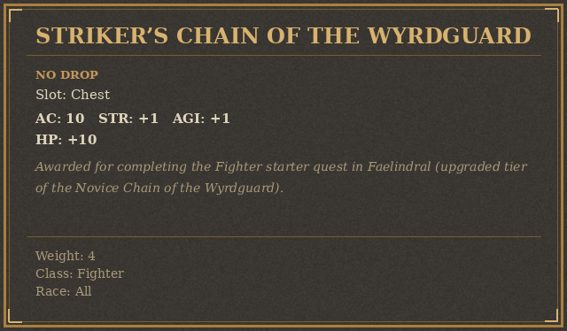 Striker’s Chain of the Wyrdguard