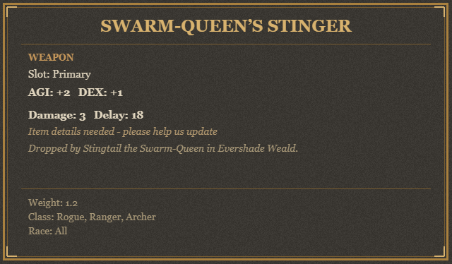 Swarm-Queen’s Stinger