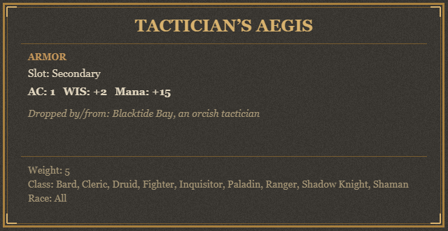 Tactician’s Aegis