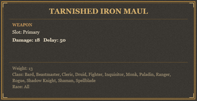 Tarnished Iron Maul