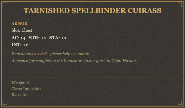 Tarnished Spellbinder Cuirass