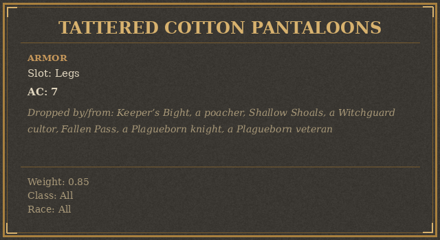 Tattered Cotton Pantaloons