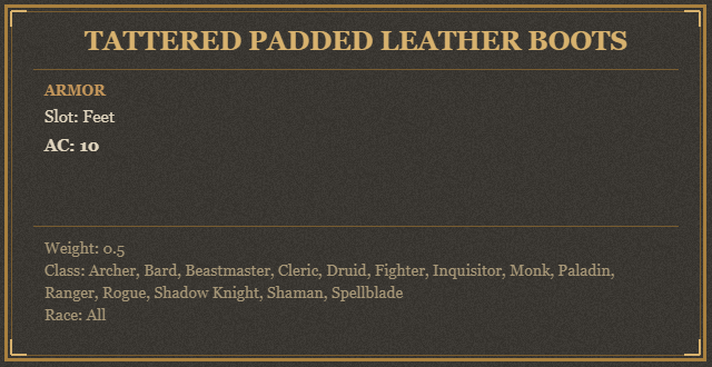 Tattered Padded Leather Boots