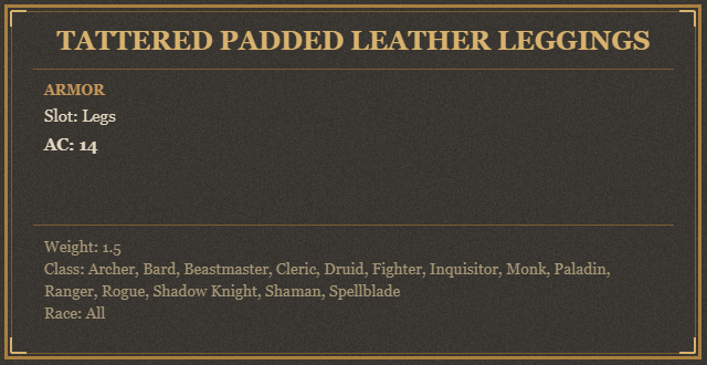Tattered Padded Leather Leggings