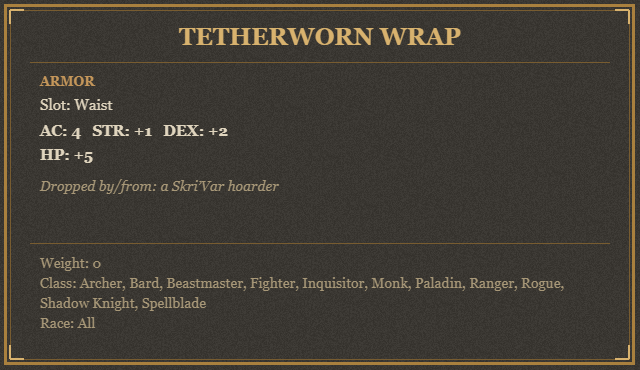Tetherworn Wrap
