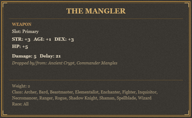 The Mangler