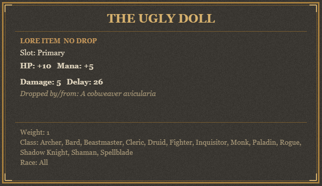 The Ugly Doll