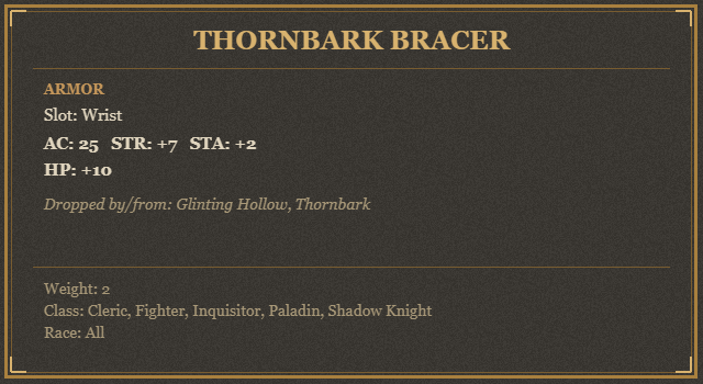 Thornbark Bracer