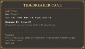Tidebreaker Cane