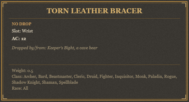 Torn Leather Bracer