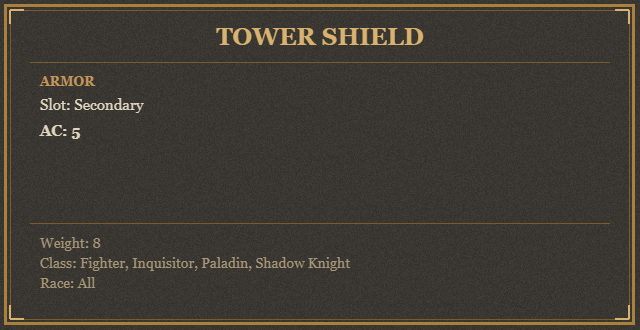Tower Shield