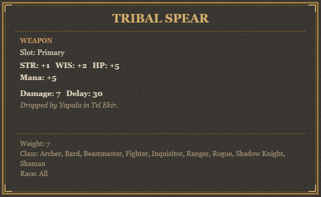 Tribal Spear