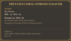 Truulk’s Coral-Forged Cleaver