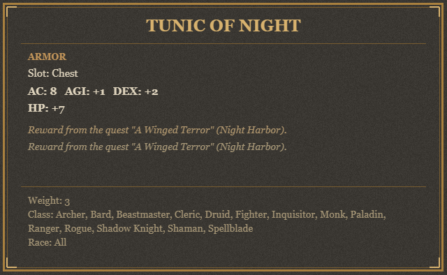 Tunic of Night
