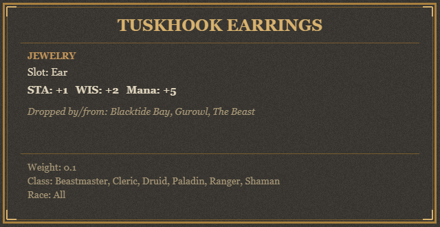 Tuskhook Earrings