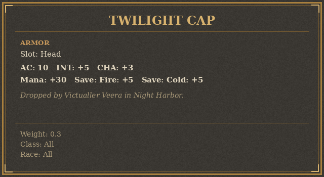 Twilight Cap
