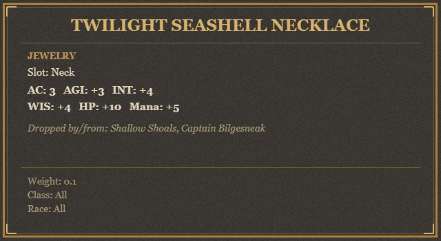 Twilight Seashell Necklace
