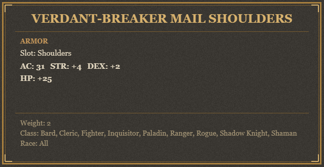 Verdant-Breaker Mail Shoulders