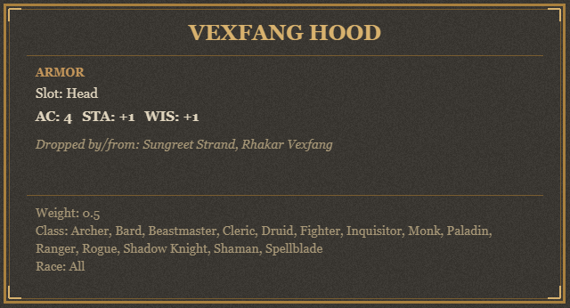Vexfang Hood