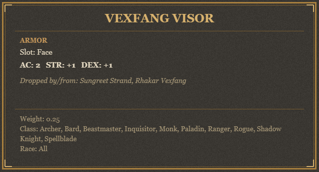 Vexfang Visor