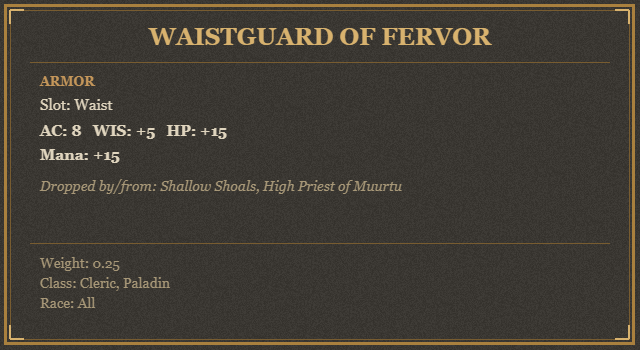 Waistguard of Fervor