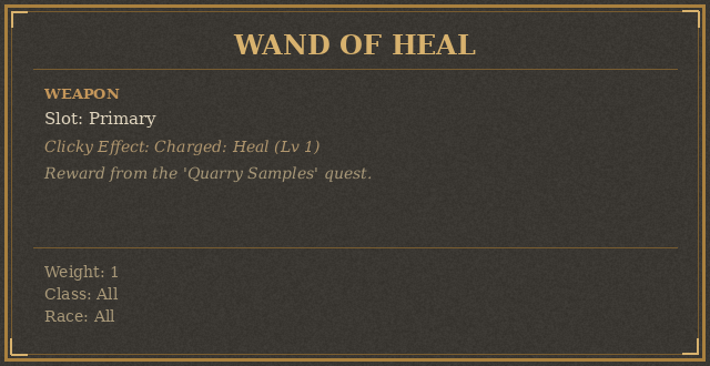 Wand of Heal