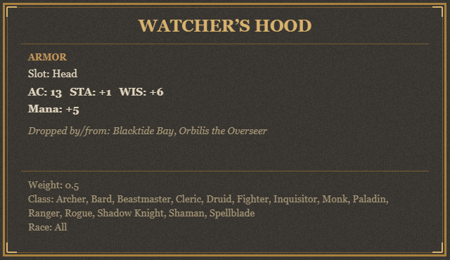 Watcher’s Hood