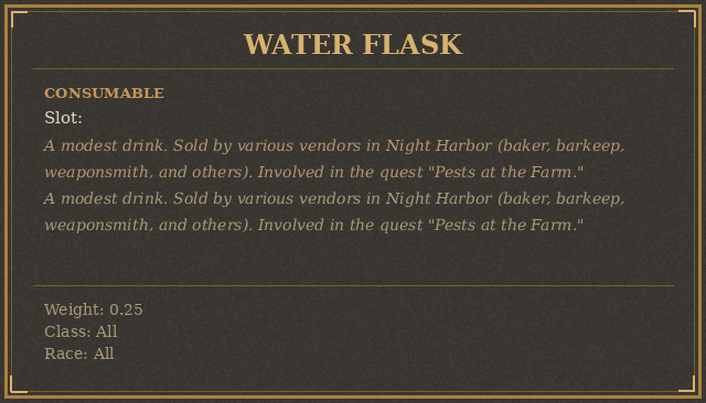 Water Flask